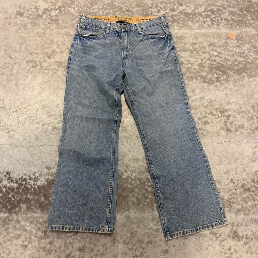 Levi Strauss Signature Authentics Low Loose Bootcut Jeans Men's 36x32